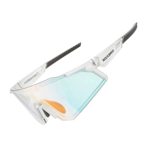Rockbros SP291 photochromic UV400 cycling glasses - white image 1