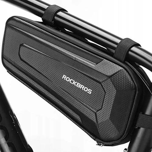 Rockbros B67 waterproof bicycle bag for frame - black image 1