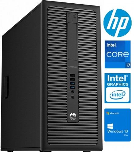 HP EliteDesk 800 G1 MT i7-4770 8GB 1TB SSD 2TB HDD Windows 10 Professional image 1