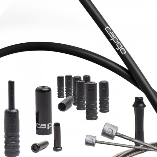 Pārnesumu trošu komplekts Capgo BL slick PTFE "long" for Shimano/Sram MTB & ATB/Road black image 1