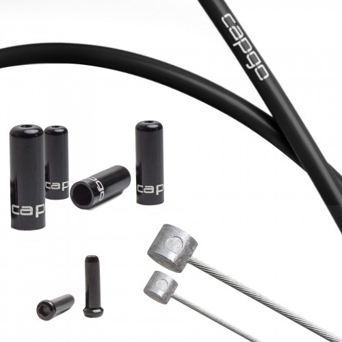 Bremžu trošu komplekts Capgo BL stainless PTFE for Shimano MTB black image 1