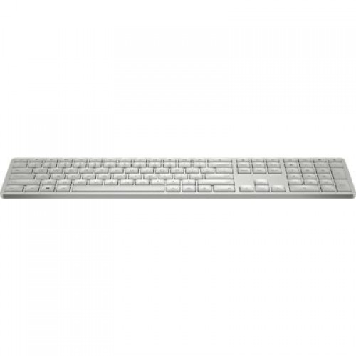 HP   HP 970 Programmable Wireless Keyboard - Backlit - White/Silver - US ENG image 1