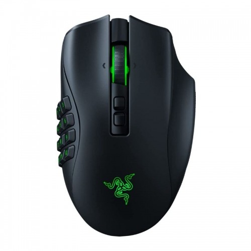 Razer   Razer Naga Pro Black Wireless Bluetooth RGB Gaming Optical Mouse with LED light and 20 buttons image 1