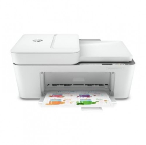 HP   HP DeskJet Plus 4120e HP+ AIO All-in-One Printer - A4 Color Ink, Print/Copy/Scan/Mobile Fax, Automatic Document Feeder, WiFi, 8.5ppm, 100-300 pages per month image 1