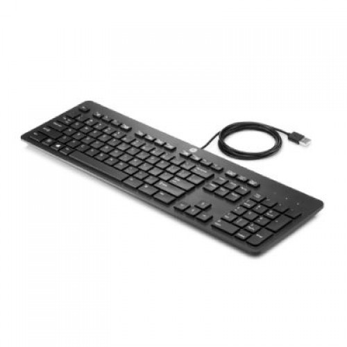 HP   HP Slim USB Wired Keyboard - Smartcard - Black - EST (BULK of 10 pcs) image 1