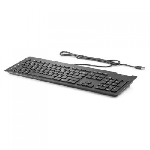 HP   HP Slim USB Wired Keyboard - Smartcard - Black - EST image 1