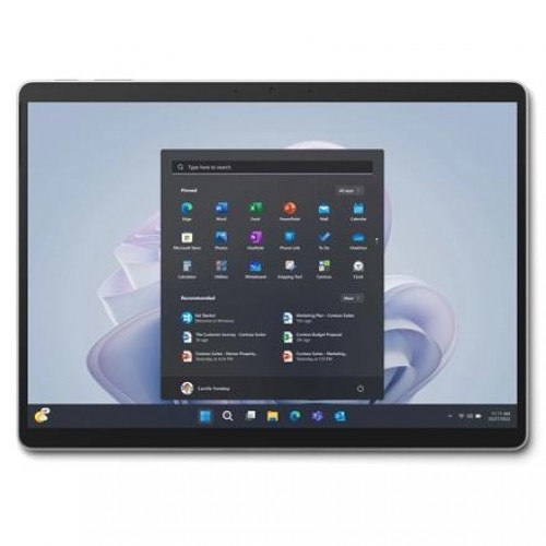 Microsoft | PRO9 | Platinum | 13 " | Touchscreen | 2880 x 1920 pixels | Intel Core i7 | i7-1255U | 16 GB | LPDDR5 | SSD 256 GB | Intel Iris Xe Graphics | Windows 11 Home | 802.11ax | Bluetooth version 5.1 image 1