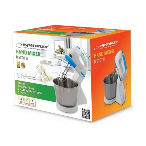 Cup Blender Esperanza EKM019WB White 150 W image 1