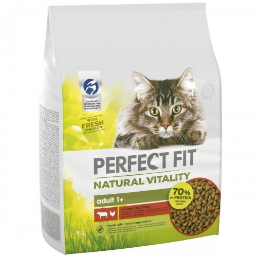 Cat food Perfect Fit Natural Vitality Beef 2,4 kg Adults Chicken image 1