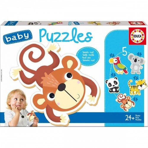 5-Puzzle Set Educa Children's animals image 1