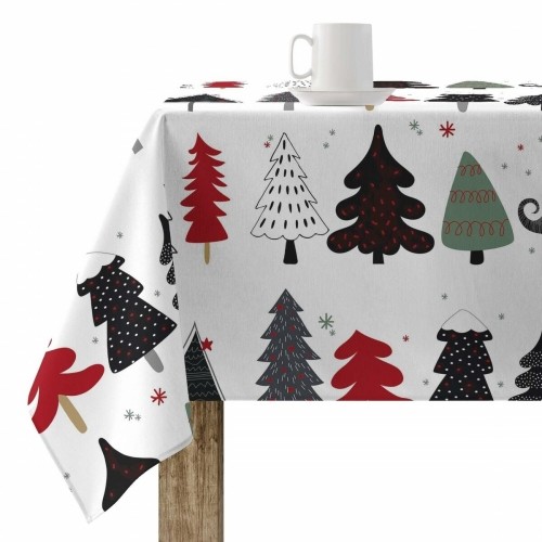 Stain-proof resined tablecloth Belum Merry Christmas 180 x 180 cm image 1