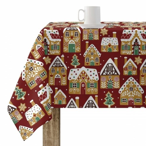 Stain-proof resined tablecloth Belum Merry Christmas 140 x 140 cm image 1