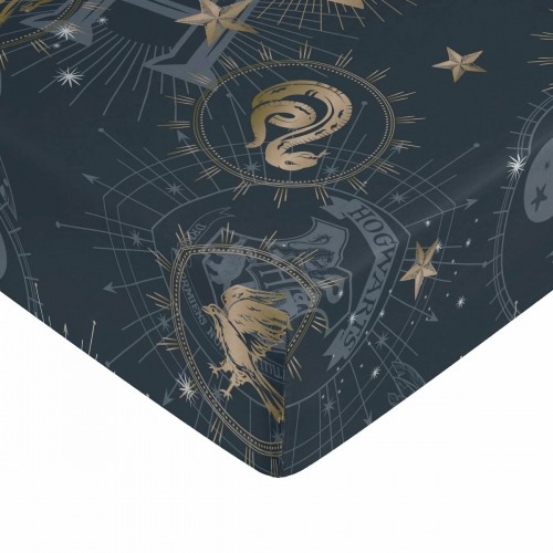 Fitted sheet Harry Potter Blue Golden 105 x 200 cm image 1