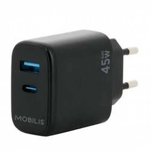 Wall Charger Mobilis 001363 Black 45 W image 1