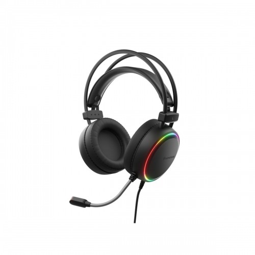 Headphones with Microphone Genesis Neon 613 Black Multicolour image 1