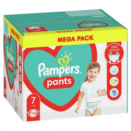 Disposable nappies Pampers Pants (74 Units) image 1