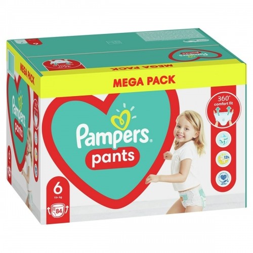 Disposable nappies Pampers Pants 6 (84 Units) image 1