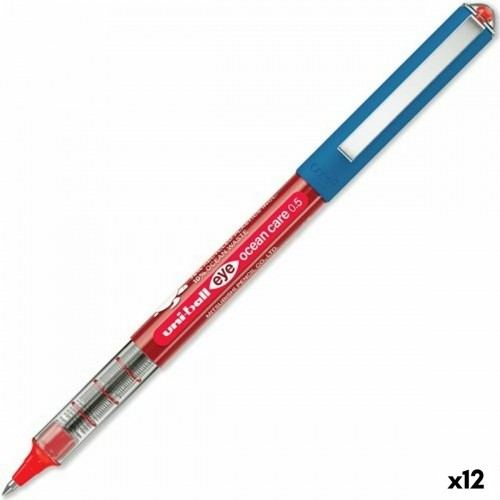 Šķidrās tintes pildspalva Uni-Ball Eye Ocean Care 0,5 mm Sarkans (12 gb.) image 1