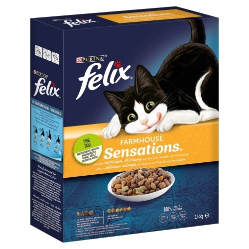 Purina Nestle PURINA Felix Farmhouse Sensations Chicken - dry cat food - 1kg image 1