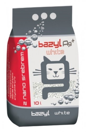 BAZYL Ag+ Super Premium Compact White - bentonite litter - 10 l image 1