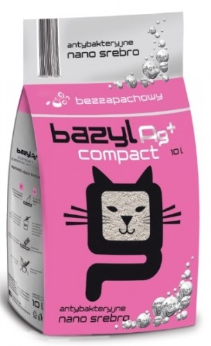 BAZYL Ag+ Super Premium Compact - bentonite litter - 10 l image 1