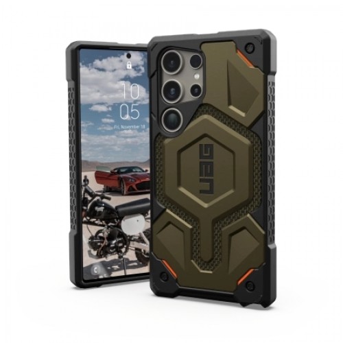 UAG Monarch Pro case for Samsung Galaxy S24 Ultra with magnetic module - green Kevlar image 1