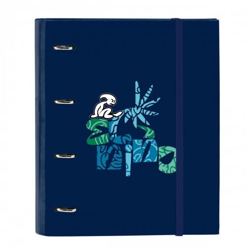 Ring binder El Niño Glassy Navy Blue 27 x 32 x 3.5 cm image 1