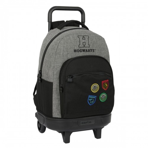 School Rucksack with Wheels Harry Potter House of champions Black Grey 33 X 45 X 22 cm image 1