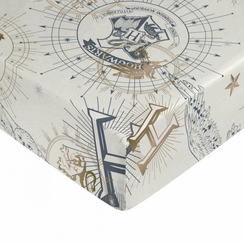 Fitted sheet Harry Potter White Beige 180 x 200 cm image 1