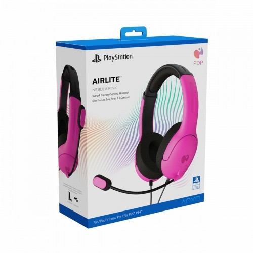 Headphones with Microphone PDP Airlite  Pink image 1