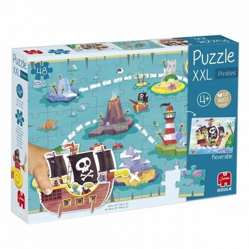 Child's Puzzle Diset XXL Pirate Ship 48 Pieces image 1