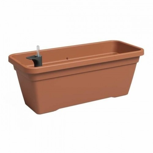 Plant pot Artevasi Brown 24,3 x 22 cm Plastic Rectangular image 1