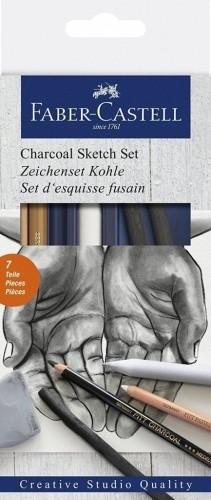 Skicēšanas komplekts Faber-Castell Charcoal Sketch, 7gab/iep image 1