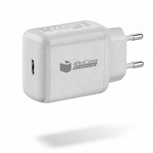 Зарядное для розетки + Кабель-USB-C PcCom Белый 20 W image 1