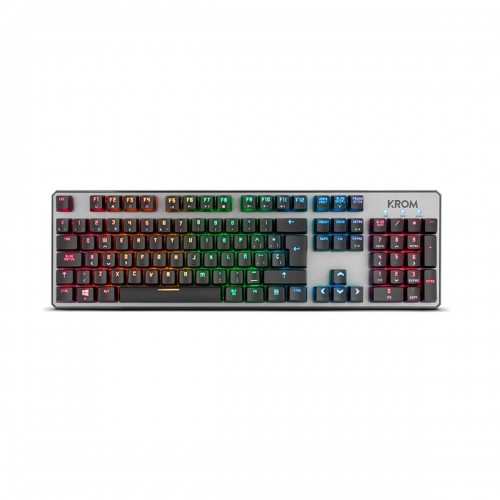 Игровая клавиатура Gaming Krom RGB Чёрный Испанская Qwerty image 1
