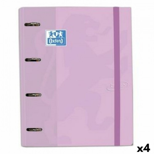 Ring binder Oxford Touch Light mauve A4+ (4 Units) image 1
