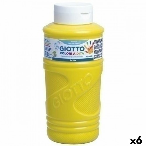 Pirkstu krāsa Giotto Dzeltens 750 ml (6 gb.) image 1