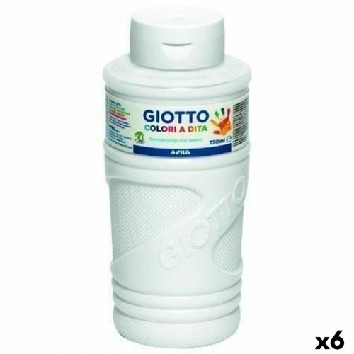 Pirkstu krāsa Giotto Balts 750 ml (6 gb.) image 1