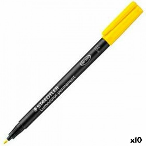 Permanent marker Staedtler 318 F Yellow 0,6 mm (10 Units) image 1
