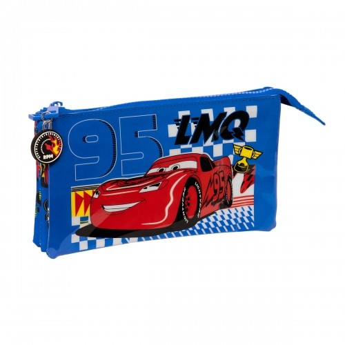 Trīsvietīgs futrālis Cars Race ready Zils 22 x 12 x 3 cm image 1