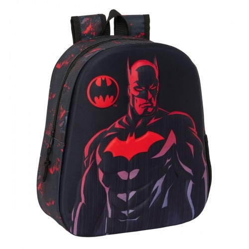 3D Child bag Batman Black 27 x 33 x 10 cm image 1
