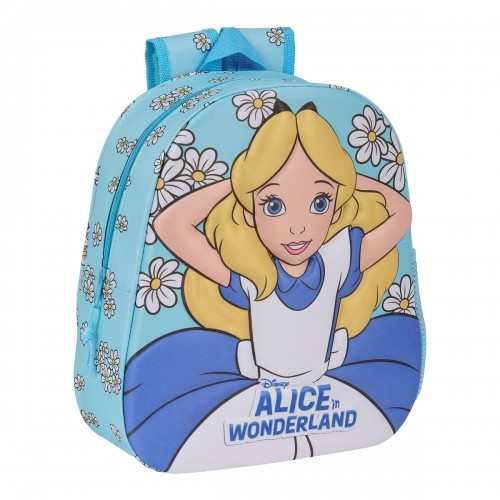 ClÁsicos Disney Детский рюкзак 3D Clásicos Disney Alice in Wonderland Небесный синий 27 x 33 x 10 cm image 1