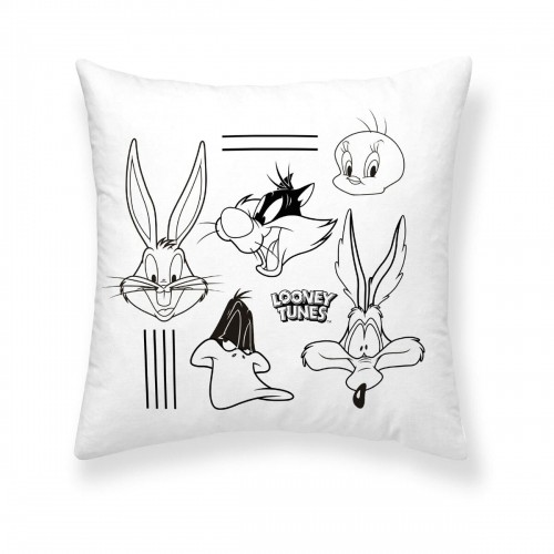 Cushion cover Looney Tunes Looney B&w B White 45 x 45 cm image 1