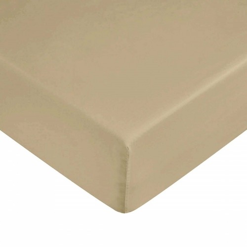 Fitted bottom sheet Decolores Liso Taupe 90 x 200 cm Smooth image 1