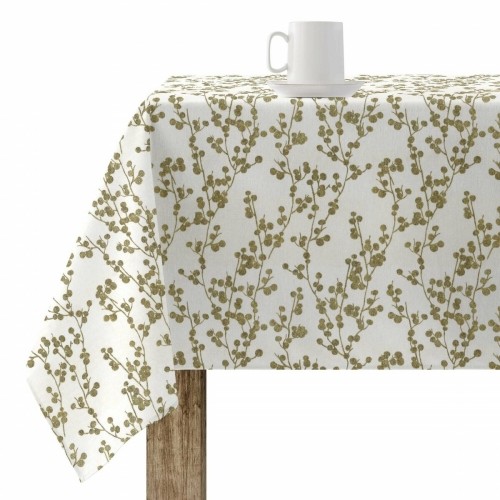 Stain-proof resined tablecloth Belum Tree Gold 140 x 140 cm image 1