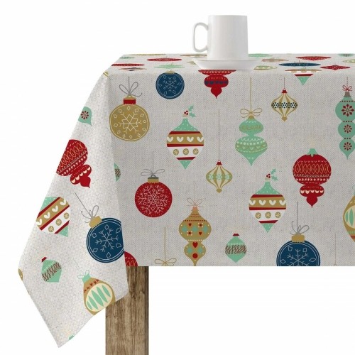 Stain-proof resined tablecloth Belum Merry Christmas 140 x 140 cm image 1