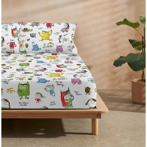 Fitted bottom sheet Decolores Nens Multicolour 90 x 200 cm image 1