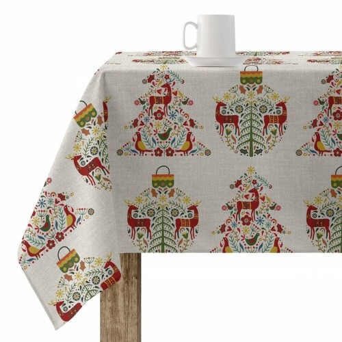 Stain-proof resined tablecloth Belum Merry Christmas 200 x 140 cm image 1
