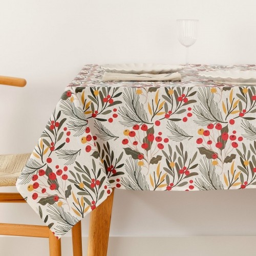 Stain-proof resined tablecloth Belum Merry Christmas 100 x 140 cm image 1