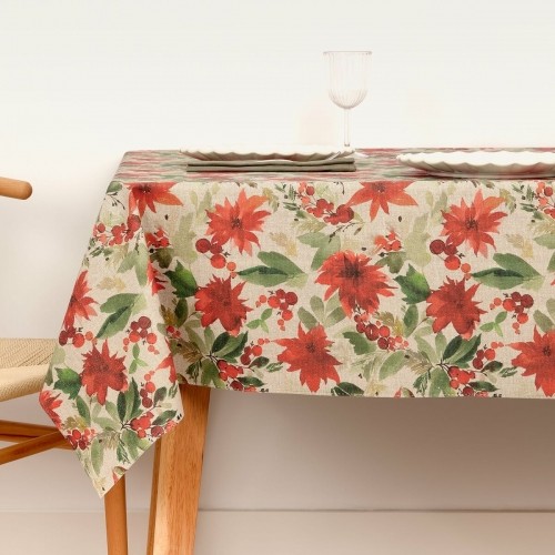 Stain-proof resined tablecloth Belum Merry Christmas 140 x 140 cm image 1